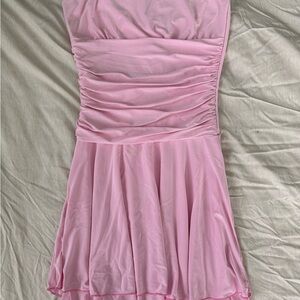 Fashion Nova Strapless Pink Dress